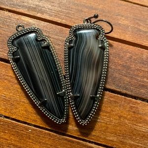 Black Gun metal Earrings Kendra Scott